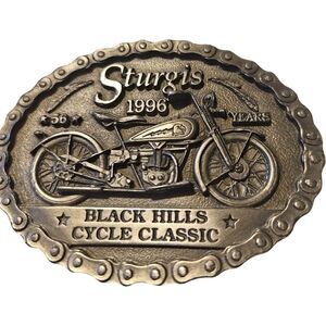 🏍 1996 Sturgis Black Hills Cycle Classic Belt Buckle